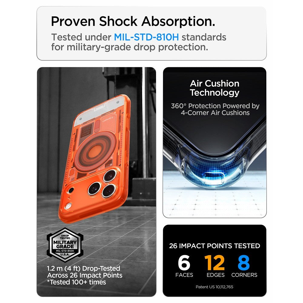 Spigen iPhone 17 Pro Max/iPhone 18 Pro Max Cover Classic C1 MagFit Tangerine