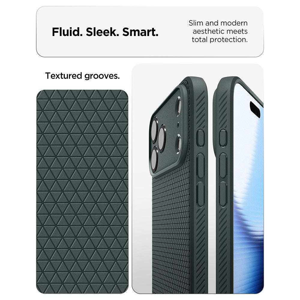 Spigen iPhone 17 Pro Max/iPhone 18 Pro Max Cover Liquid Air Abyss Green