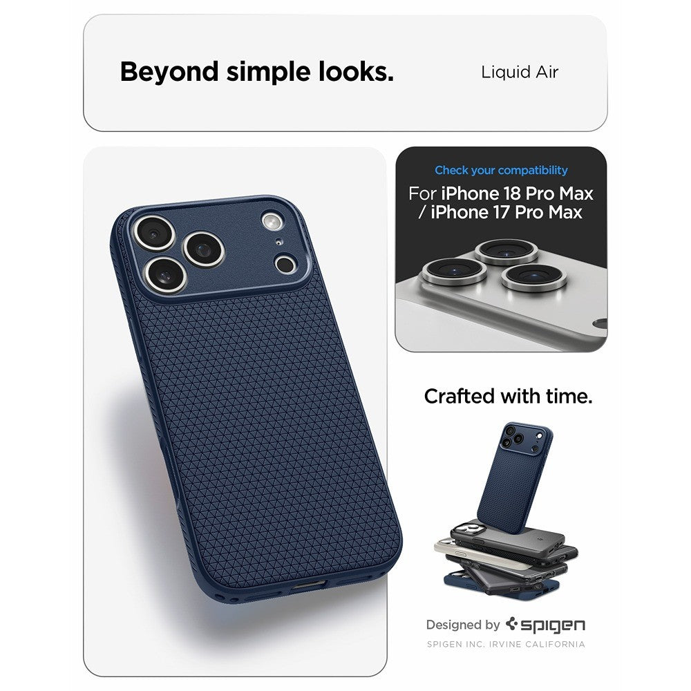 Spigen iPhone 17 Pro Max/iPhone 18 Pro Max Cover Liquid Air Navy Blue