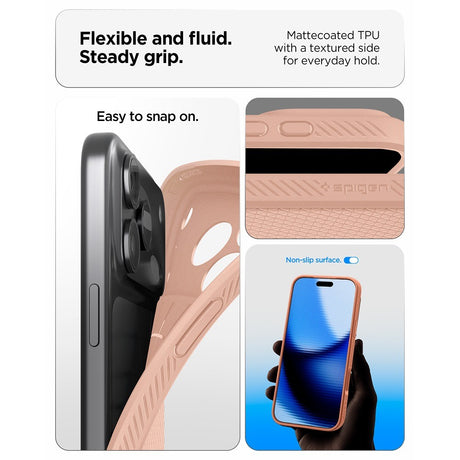 Spigen iPhone 17 Pro Max/iPhone 18 Pro Max Cover Liquid Air Rose Titan