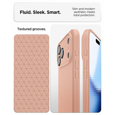 Spigen iPhone 17 Pro Max/iPhone 18 Pro Max Cover Liquid Air Rose Titan