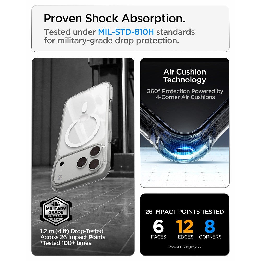 Spigen iPhone 17 Pro Max/iPhone 18 Pro Max Cover Liquid Crystal MagFit Clear White