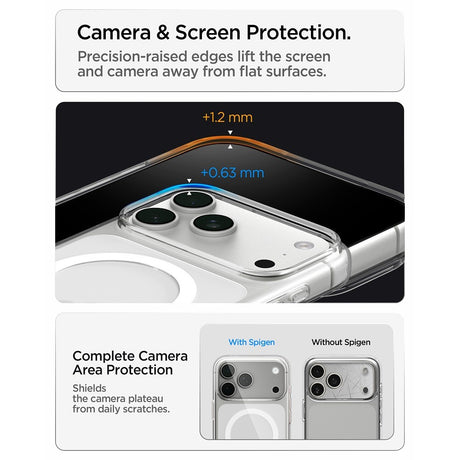 Spigen iPhone 17 Pro Max/iPhone 18 Pro Max Cover Liquid Crystal MagFit Clear White
