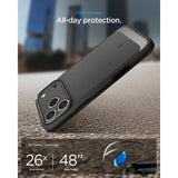 Spigen iPhone 17 Pro Max/iPhone 18 Pro Max Cover Rugged Armor MagFit Grå