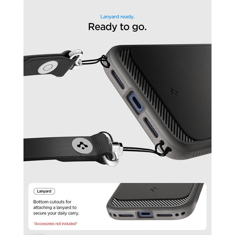 Spigen iPhone 17 Pro Max/iPhone 18 Pro Max Cover Rugged Armor MagFit Grå