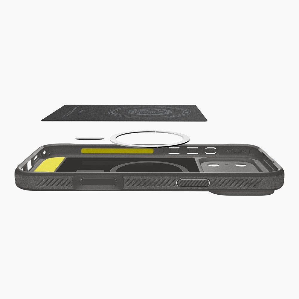 Spigen iPhone 17 Pro Max/iPhone 18 Pro Max Cover Rugged Armor MagFit Grå