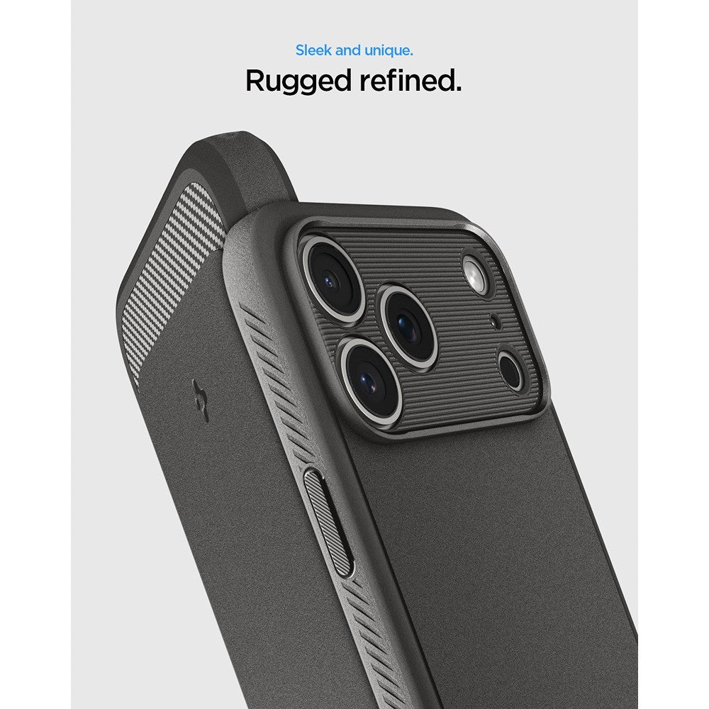Spigen iPhone 17 Pro Max/iPhone 18 Pro Max Cover Rugged Armor MagFit Grå
