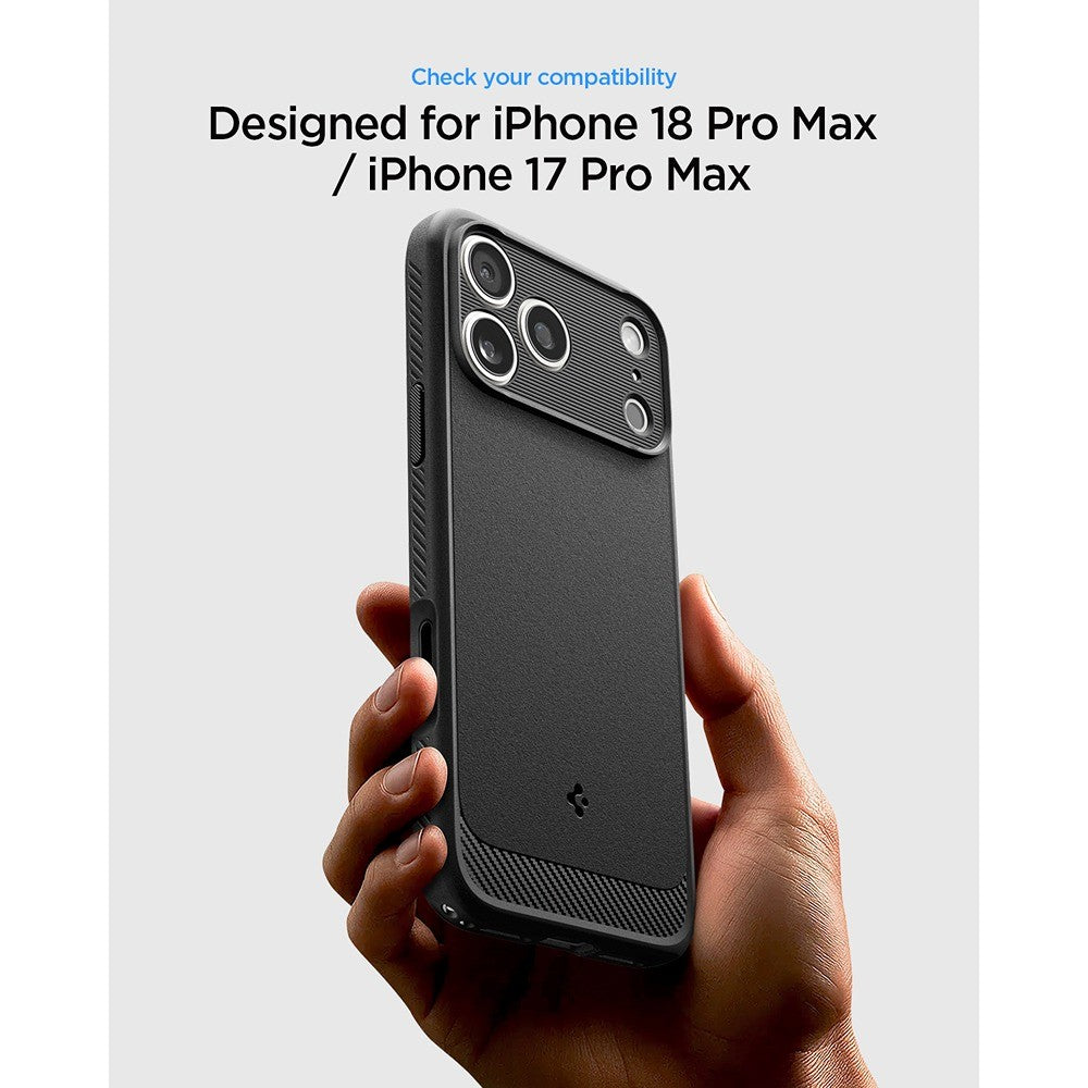 Spigen iPhone 17 Pro Max/iPhone 18 Pro Max Cover Rugged Armor MagFit Matte Black