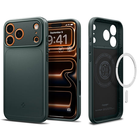 Spigen iPhone 17 Pro Max/iPhone 18 Pro Max Cover Thin Fit MagFit Abyss Green