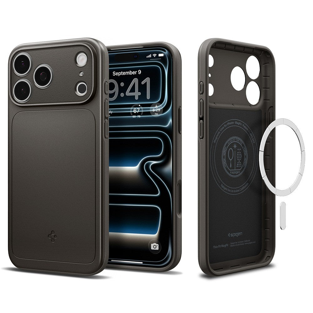 Spigen iPhone 17 Pro Max/iPhone 18 Pro Max Cover Thin Fit MagFit Gunmetal