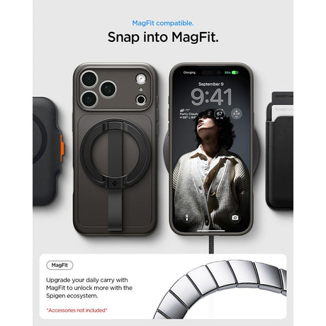 Spigen iPhone 17 Pro Max/iPhone 18 Pro Max Cover Thin Fit MagFit Gunmetal