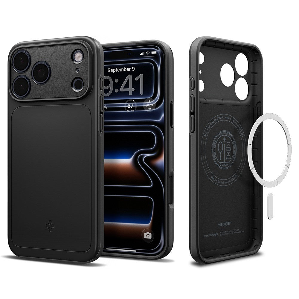 Spigen iPhone 17 Pro Max/iPhone 18 Pro Max Cover Thin Fit MagFit Sort