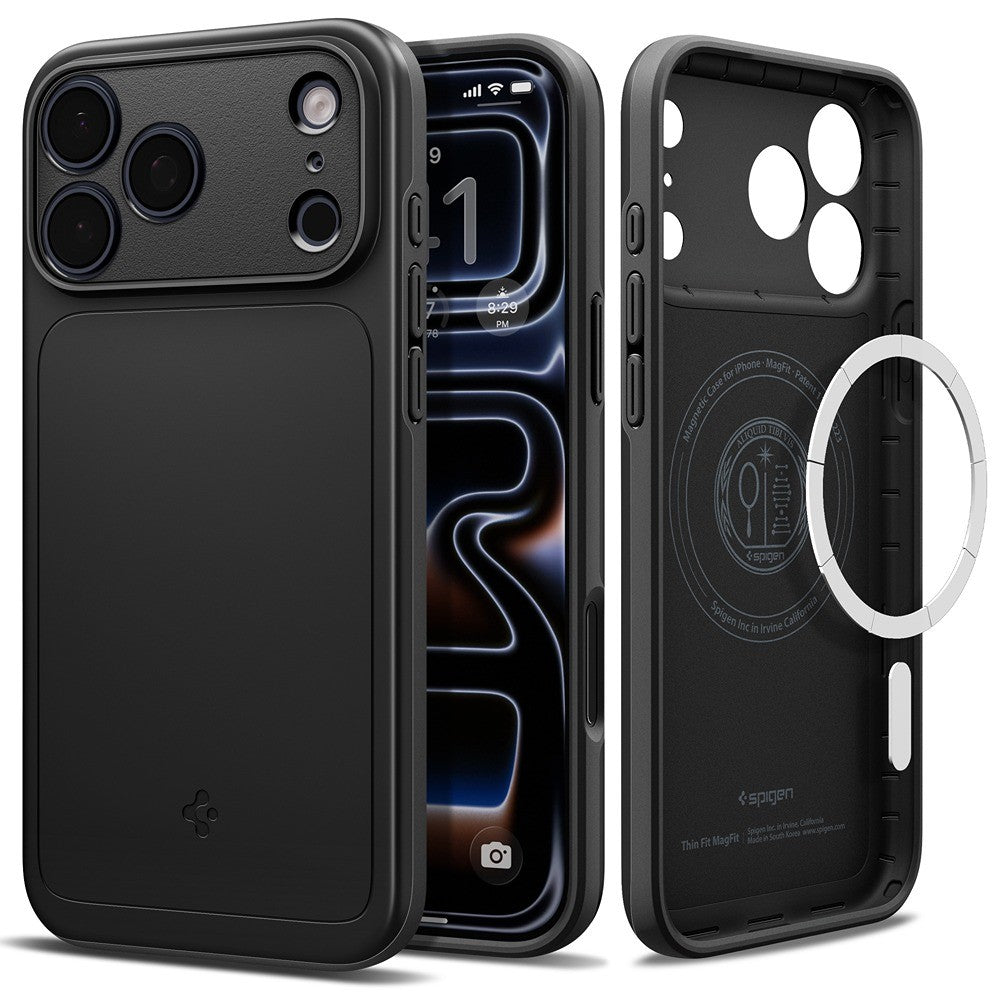 Spigen iPhone 17 Pro Max/iPhone 18 Pro Max Cover Thin Fit MagFit Sort