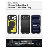 Spigen iPhone 17 Pro Max/iPhone 18 Pro Max Cover Tough Armor T MagFit Sort