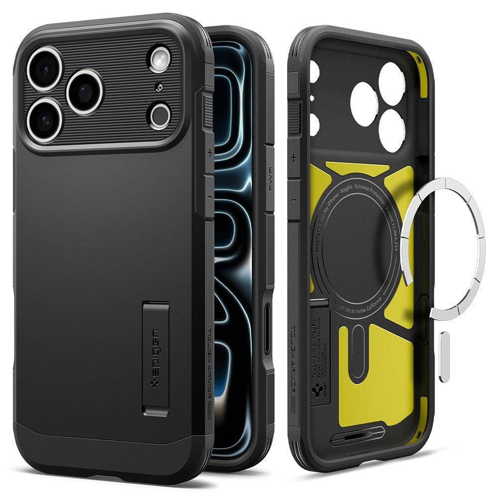 Spigen iPhone 17 Pro Max/iPhone 18 Pro Max Cover Tough Armor T MagFit Sort