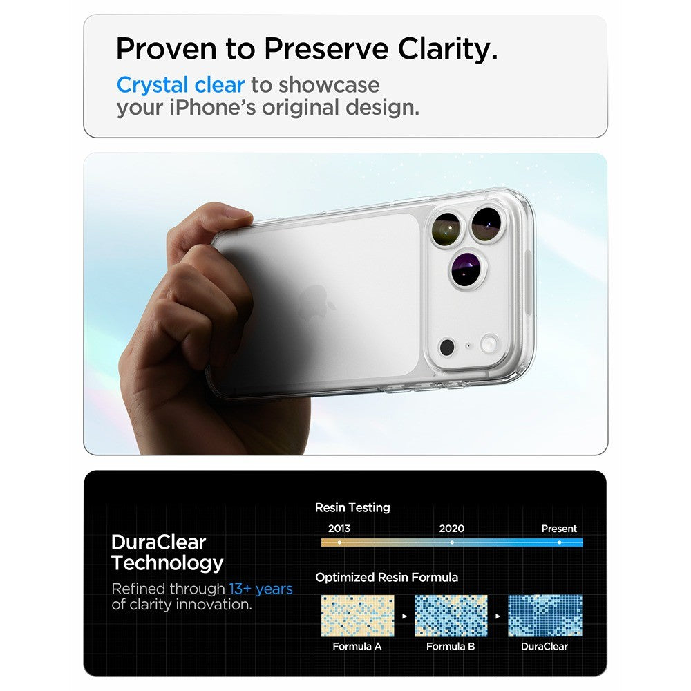 Spigen iPhone 17 Pro Max/iPhone 18 Pro Max Cover Ultra Hybrid Crystal Clear