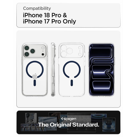 Spigen iPhone 17 Pro Max/iPhone 18 Pro Max Cover Ultra Hybrid MagFit Clear Deep Blue