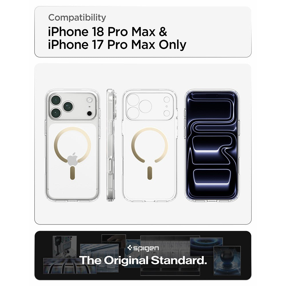 Spigen iPhone 17 Pro Max/iPhone 18 Pro Max Cover Ultra Hybrid MagFit Clear Gold
