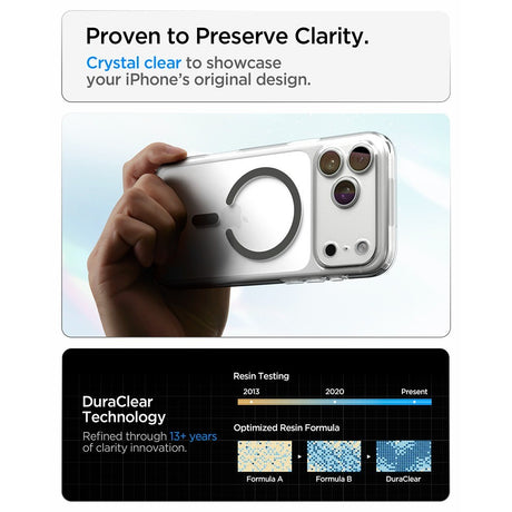 Spigen iPhone 17 Pro Max/iPhone 18 Pro Max Cover Ultra Hybrid MagFit Clear Graphite