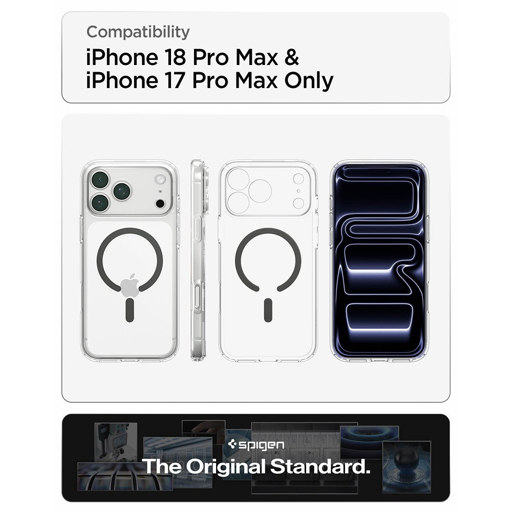 Spigen iPhone 17 Pro Max/iPhone 18 Pro Max Cover Ultra Hybrid MagFit Clear Graphite