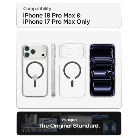 Spigen iPhone 17 Pro Max/iPhone 18 Pro Max Cover Ultra Hybrid MagFit Clear Graphite