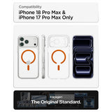 Spigen iPhone 17 Pro Max/iPhone 18 Pro Max Cover Ultra Hybrid MagFit Clear Orange