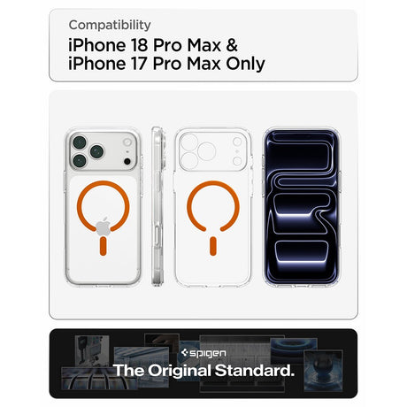 Spigen iPhone 17 Pro Max/iPhone 18 Pro Max Cover Ultra Hybrid MagFit Clear Orange