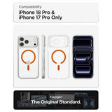 Spigen iPhone 17 Pro Max/iPhone 18 Pro Max Cover Ultra Hybrid MagFit Clear Orange