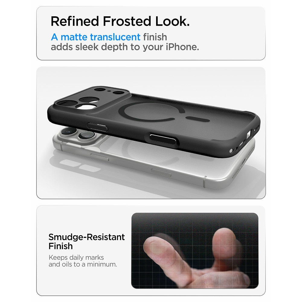 Spigen iPhone 17 Pro Max/iPhone 18 Pro Max Cover Ultra Hybrid MagFit Frost Black