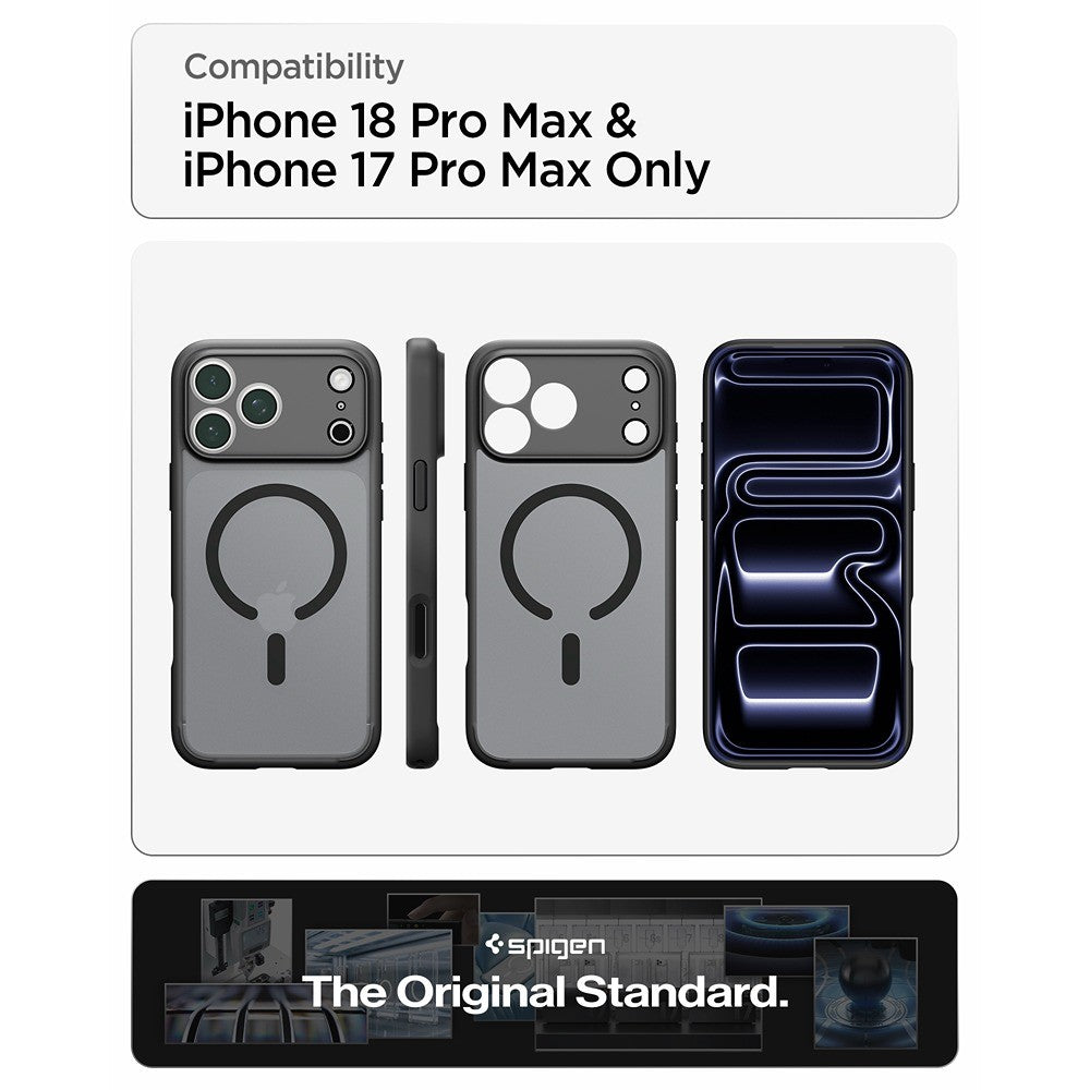 Spigen iPhone 17 Pro Max/iPhone 18 Pro Max Cover Ultra Hybrid MagFit Frost Black