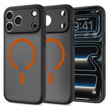 Spigen iPhone 17 Pro Max/iPhone 18 Pro Max Cover Ultra Hybrid MagFit Frost Black Orange
