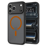 Spigen iPhone 17 Pro Max/iPhone 18 Pro Max Cover Ultra Hybrid MagFit Frost Black Orange