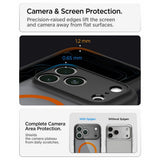 Spigen iPhone 17 Pro Max/iPhone 18 Pro Max Cover Ultra Hybrid MagFit Frost Black Orange