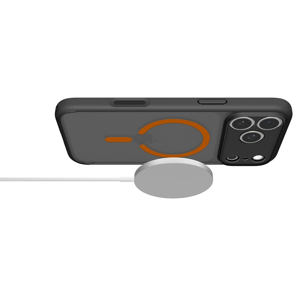 Spigen iPhone 17 Pro Max/iPhone 18 Pro Max Cover Ultra Hybrid MagFit Frost Black Orange