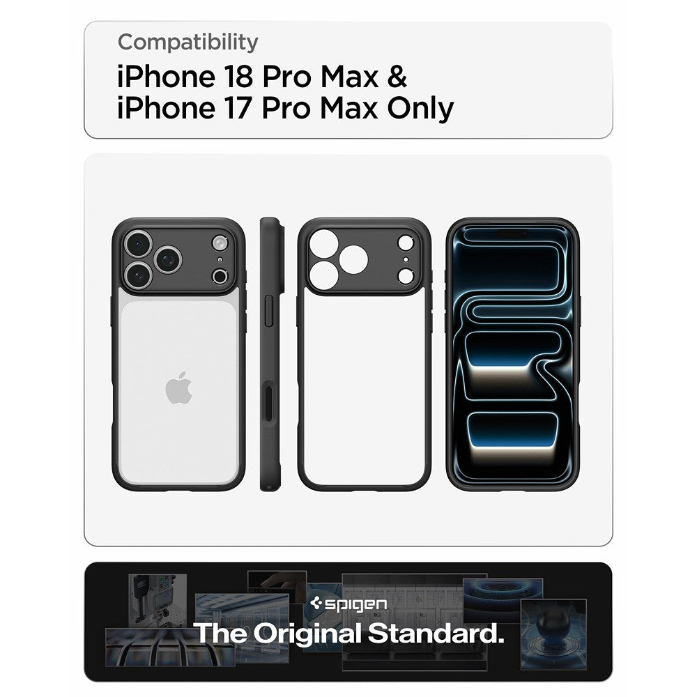 Spigen iPhone 17 Pro Max/iPhone 18 Pro Max Cover Ultra Hybrid Matte Black