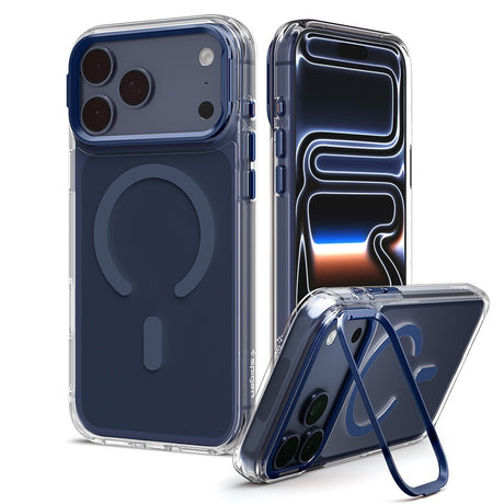 Spigen iPhone 17 Pro Max/iPhone 18 Pro Max Cover Ultra Hybrid Optik S MagFit Clear Deep Blue