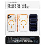 Spigen iPhone 17 Pro Max/iPhone 18 Pro Max Cover Ultra Hybrid Optik S MagFit Clear Orange