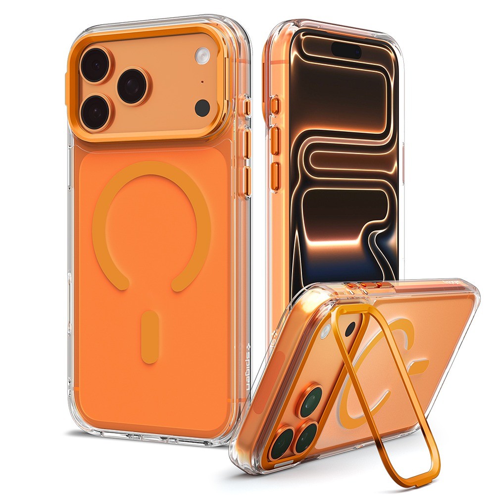 Spigen iPhone 17 Pro Max/iPhone 18 Pro Max Cover Ultra Hybrid Optik S MagFit Clear Orange