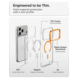 Spigen iPhone 17 Pro Max/iPhone 18 Pro Max Cover Ultra Hybrid Optik S MagFit Clear Orange