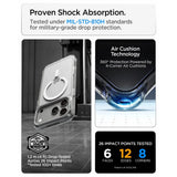 Spigen iPhone 17 Pro Max/iPhone 18 Pro Max Cover Ultra Hybrid Optik S MagFit Clear Sølv