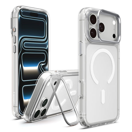 Spigen iPhone 17 Pro Max/iPhone 18 Pro Max Cover Ultra Hybrid Optik S MagFit Clear Sølv