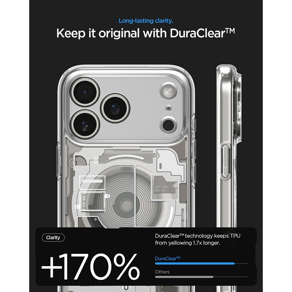 Spigen iPhone 17 Pro Max/iPhone 18 Pro Max Cover Ultra Hybrid Zero One MagFit Natural Titan