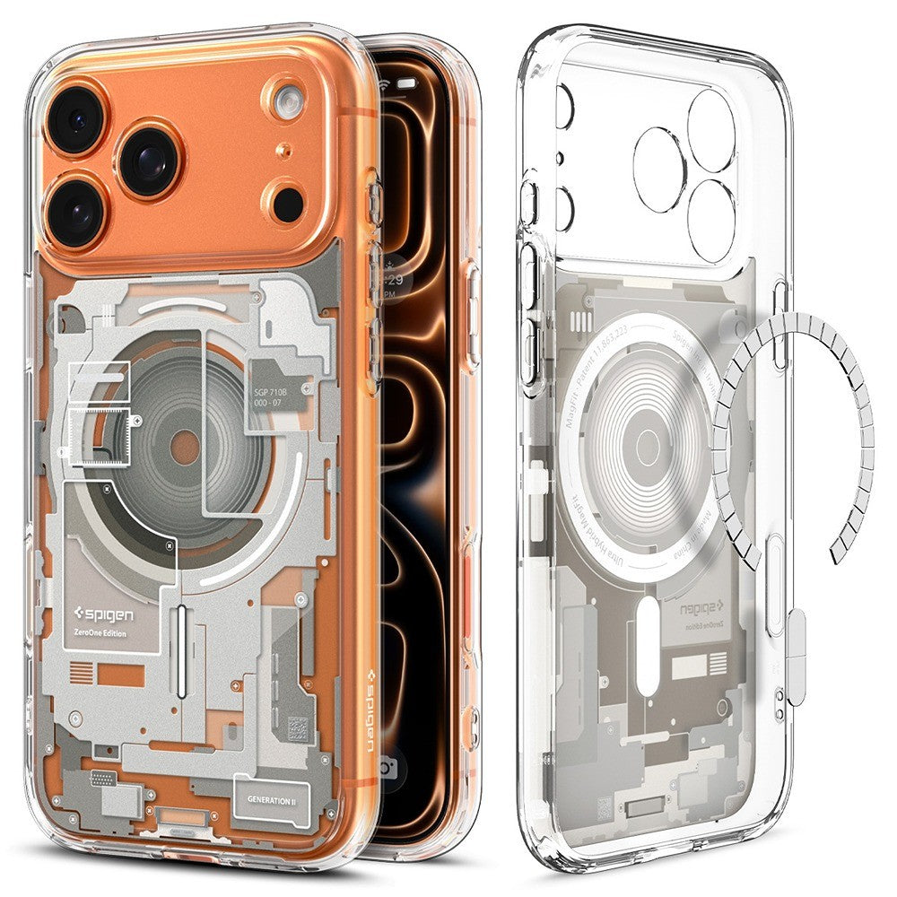 Spigen iPhone 17 Pro Max/iPhone 18 Pro Max Cover Ultra Hybrid Zero One MagFit Natural Titan