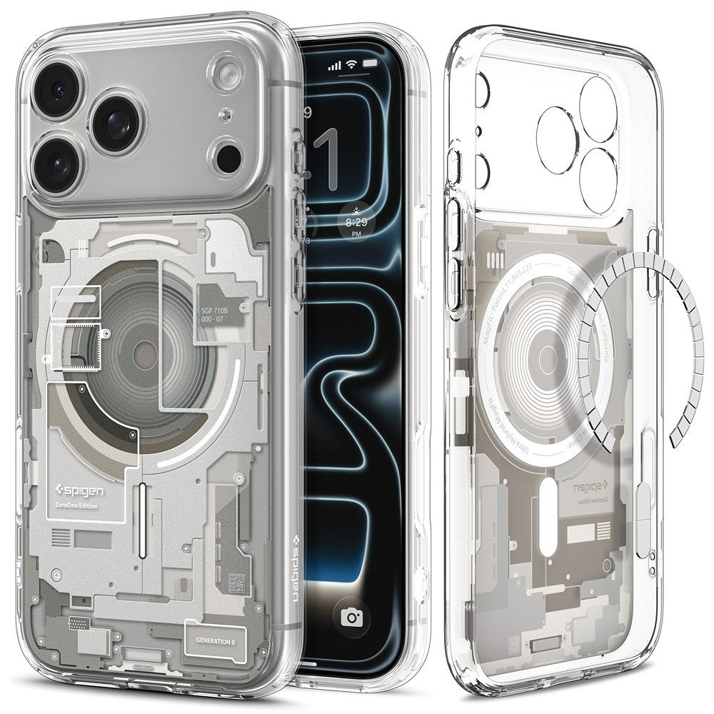 Spigen iPhone 17 Pro Max/iPhone 18 Pro Max Cover Ultra Hybrid Zero One MagFit Natural Titan