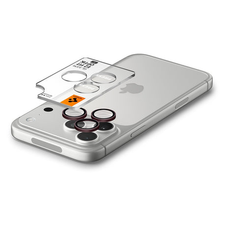 Spigen iPhone 18 Pro/18 Pro Max Kameralinsebeskytter Glas.tR EZ Fit Optik Pro 2-pak Mørk kirsebær