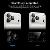 Spigen iPhone 18 Pro/18 Pro Max Kameralinsebeskytter Glas.tR EZ Fit Optik Pro 2-pak Mørkegrå