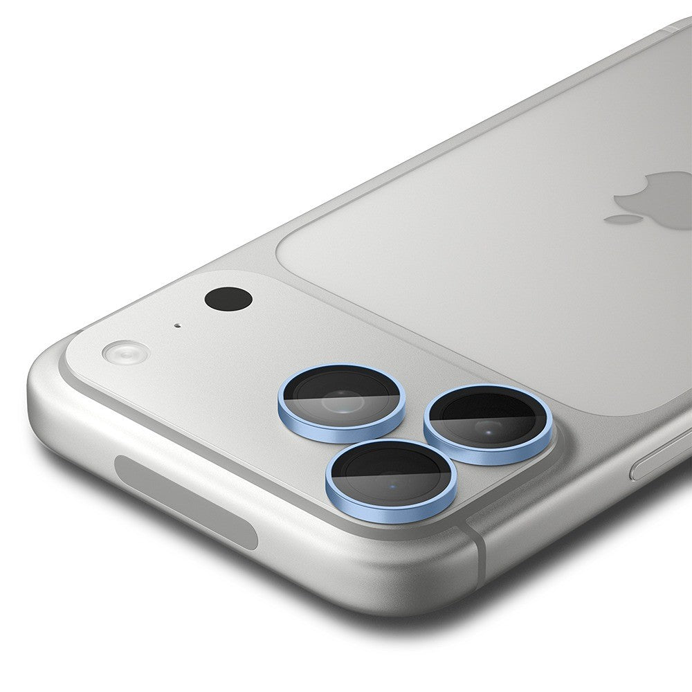 Spigen iPhone 18 Pro/18 Pro Max Kameralinsebeskytter Glas.tR EZ Fit Optik Pro 2-pak Lyseblå