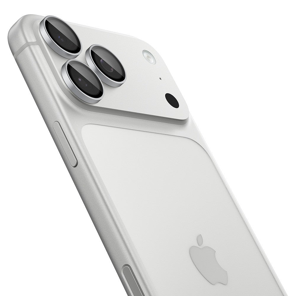 Spigen iPhone 18 Pro/18 Pro Max Kameralinsebeskytter Glas.tR EZ Fit Optik Pro 2-pak Sølv