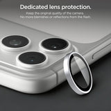 Spigen iPhone 18 Pro/18 Pro Max Kameralinsebeskytter Glas.tR EZ Fit Optik Pro 2-pak Sølv