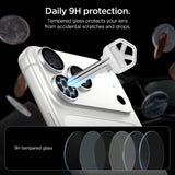 Spigen iPhone 18 Pro/18 Pro Max Kameralinsebeskytter Glas.tR EZ Fit Optik Pro 2-pak Sølv
